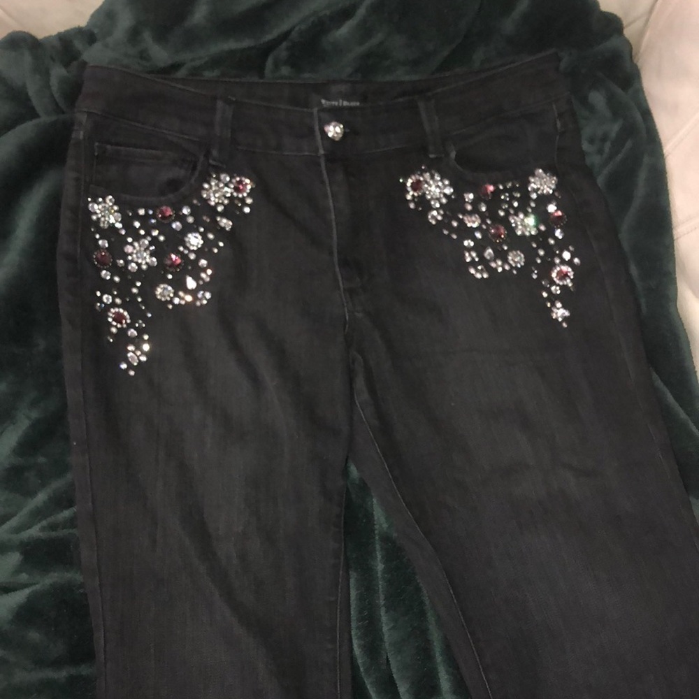 White House Black Market Rhinestone Jeans